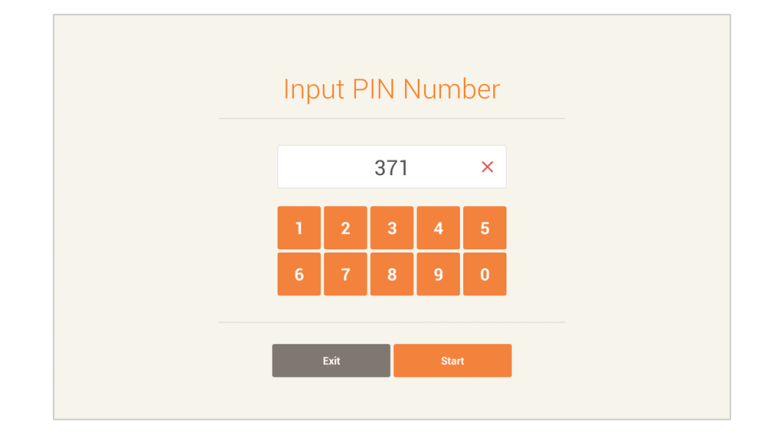 Input the Student PIN number